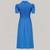 Peggy Wrap Dress in Palace Blue