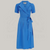 Peggy Wrap Dress in Palace Blue