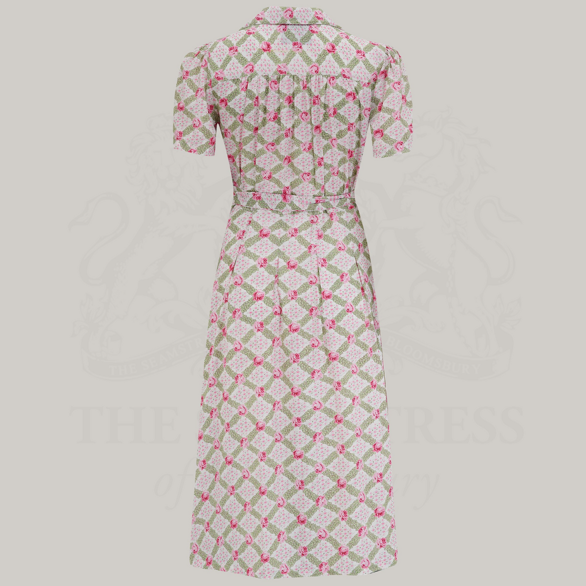 Peggy Wrap Dress in Rose Kiss Print