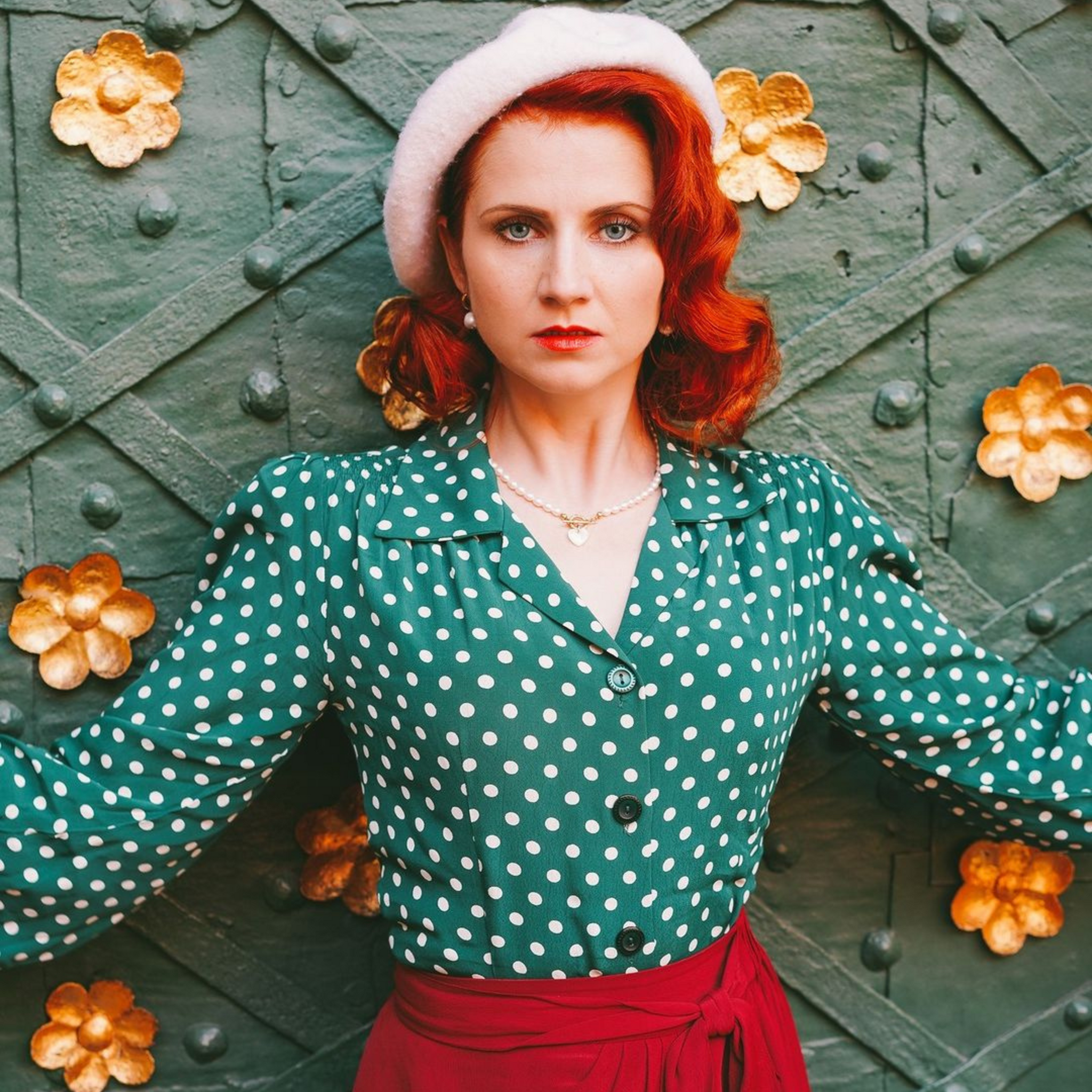 Spotty sales blouse uk