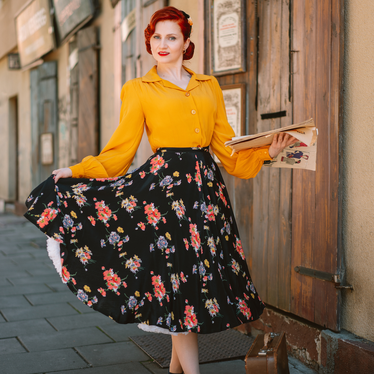 Poppy Blouse in Mustard