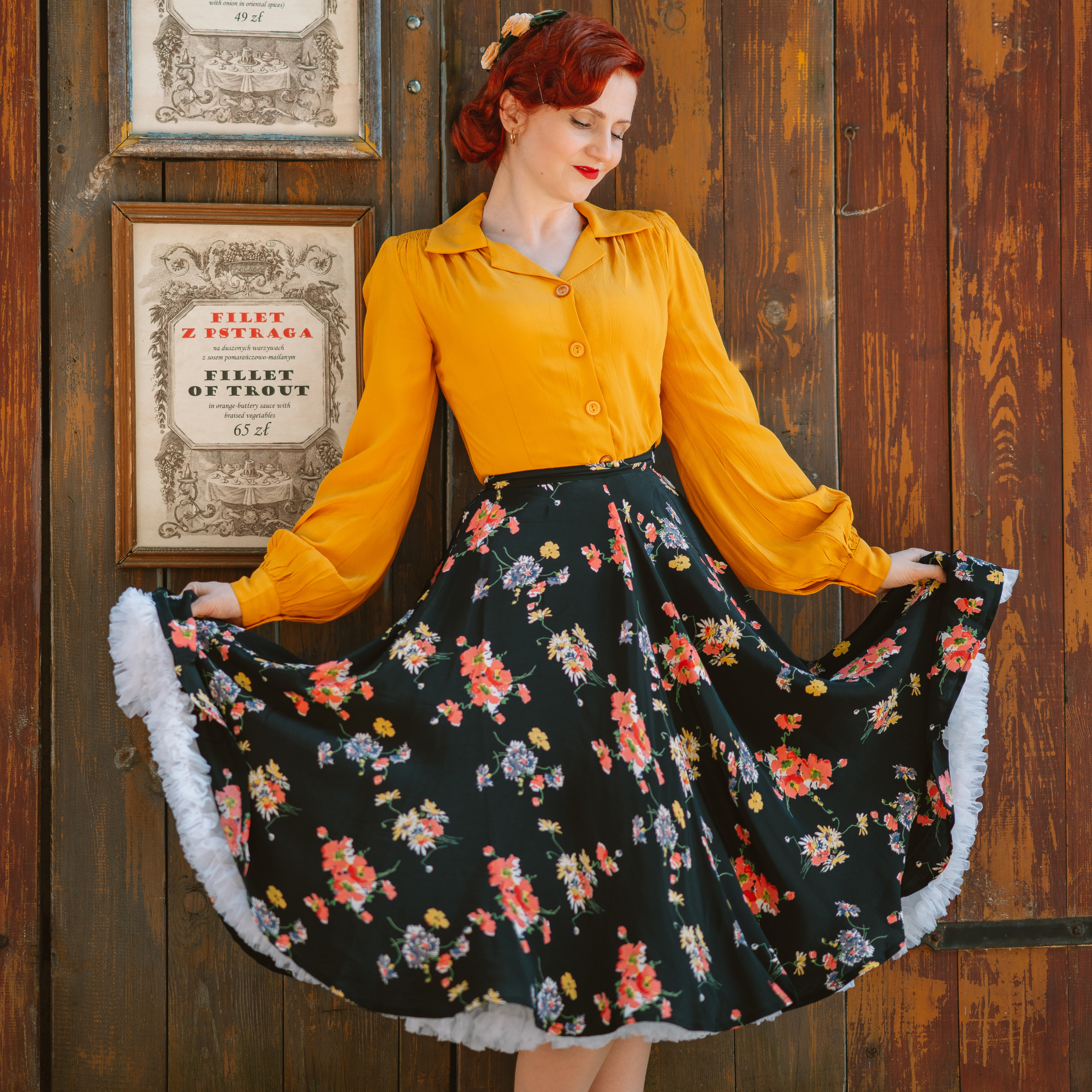 Poppy Blouse in Mustard