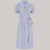 Peggy Wrap Dress in Daisy Print