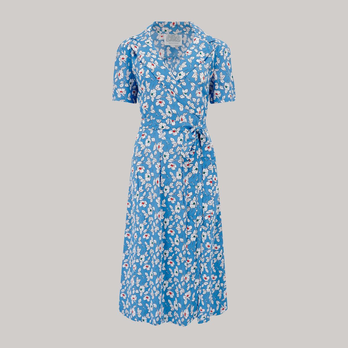 Peggy Wrap Dress in Palace Pansy