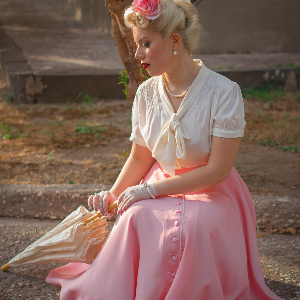 Rita Skirt in Blossom Pink