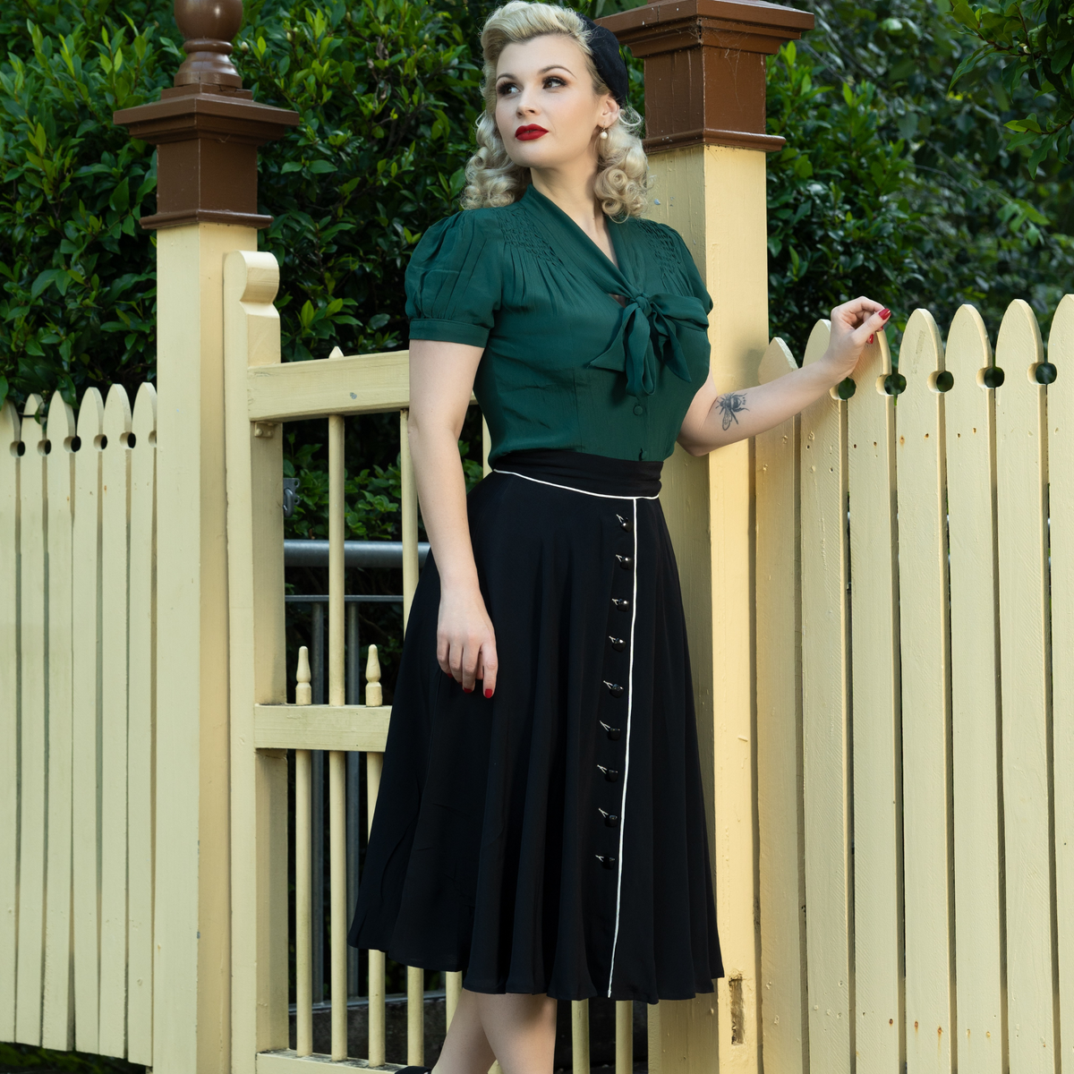 Rita Skirt in Liquorice Black