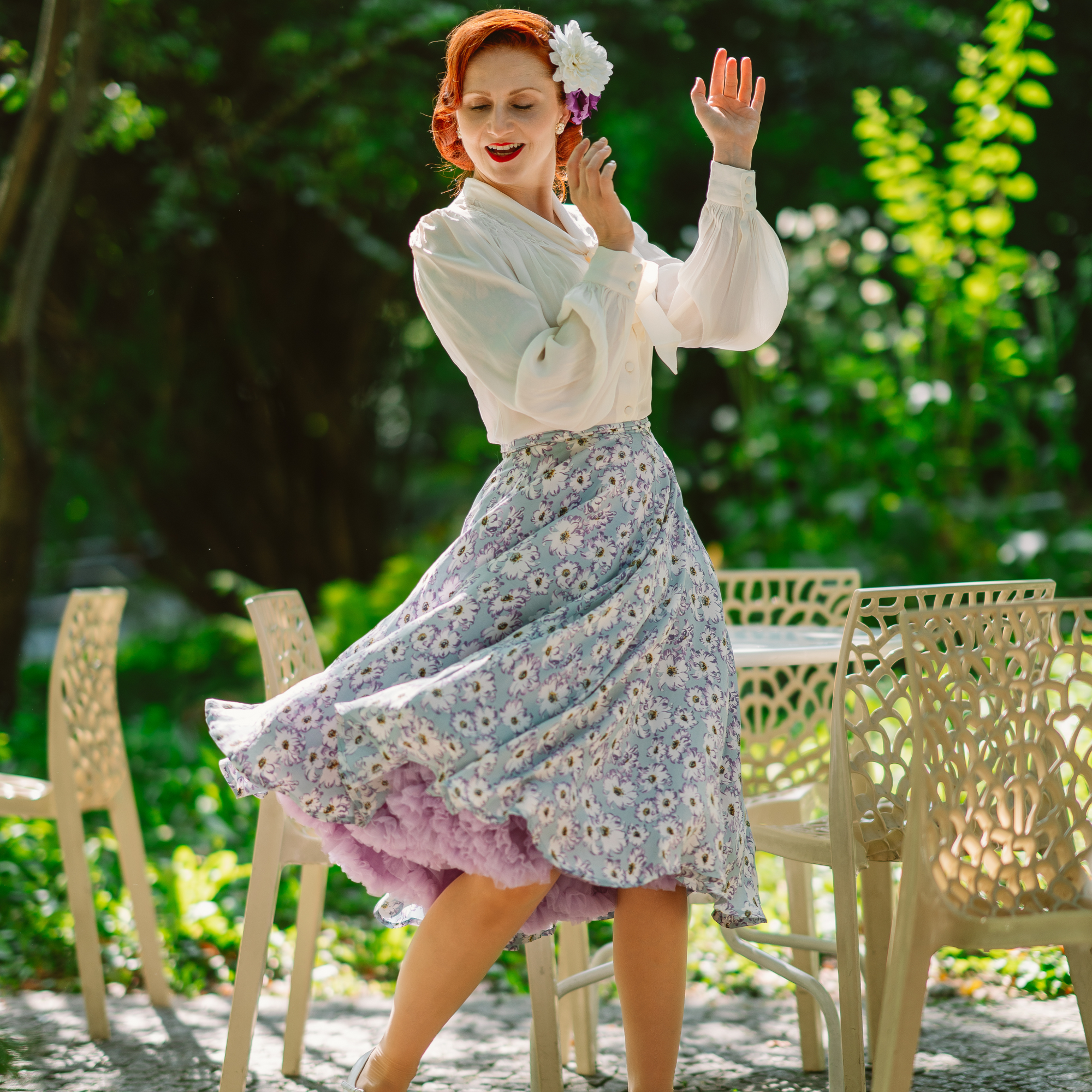 Isabelle Skirt in Daisy Print