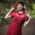 Florance Dress in Windsor Wine