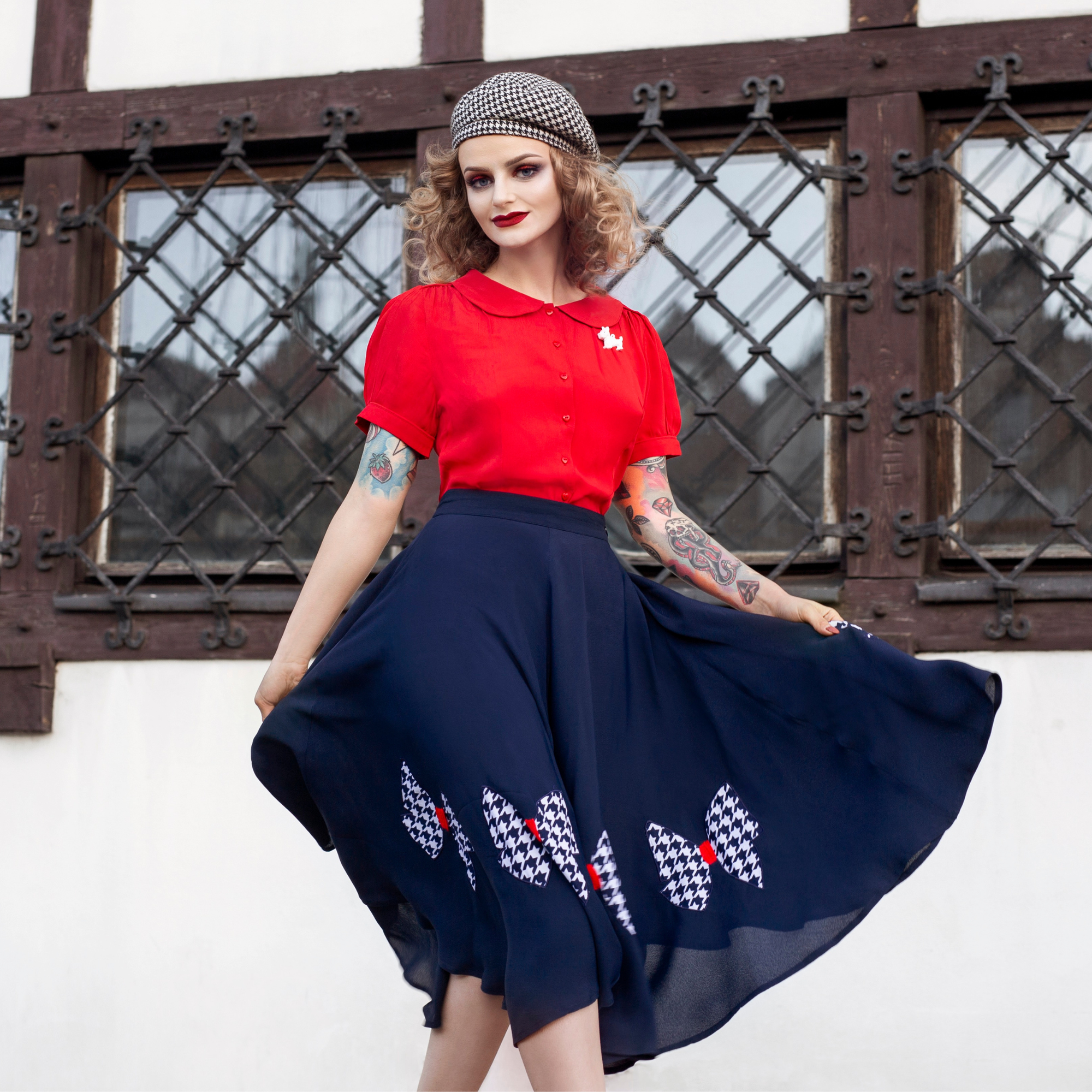 Swing Skirt in Bow Bow Print