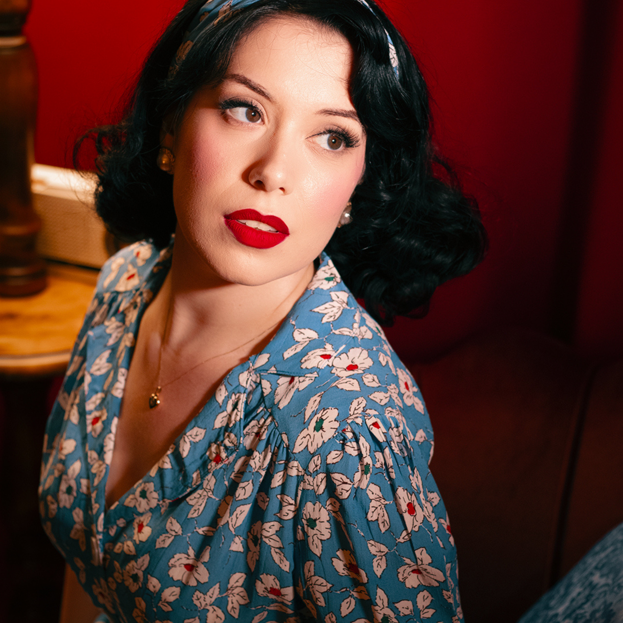 Lisa Shirtwaister Dress in Palace Pansy