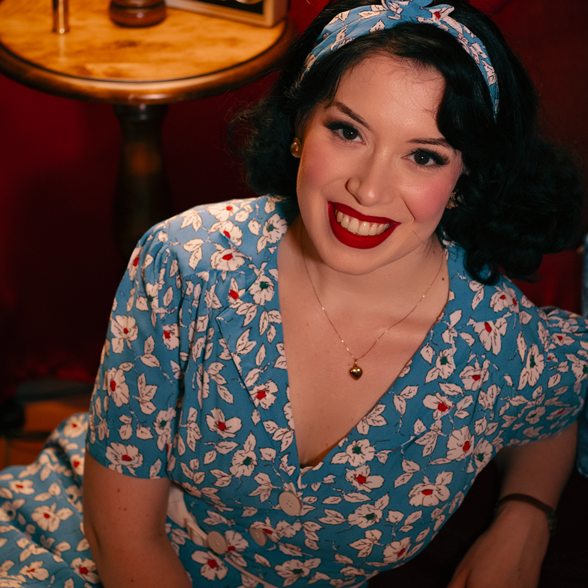 Lisa Shirtwaister Dress in Palace Pansy