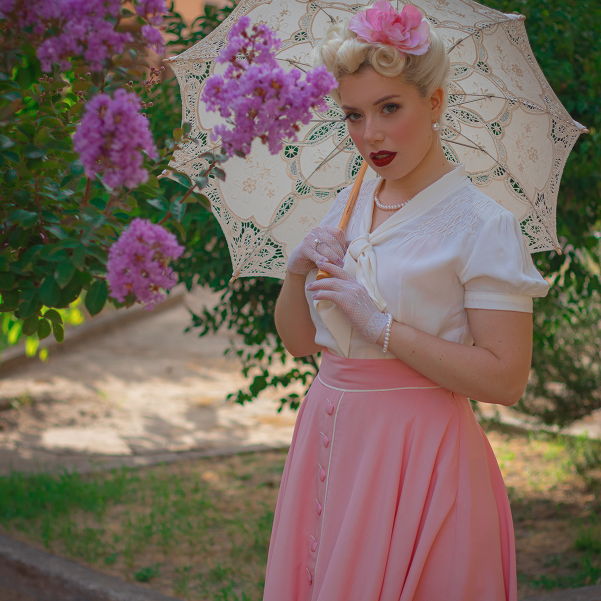 Rita Skirt in Blossom Pink