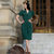 Mabel Waterfall Dress in Hampton Green