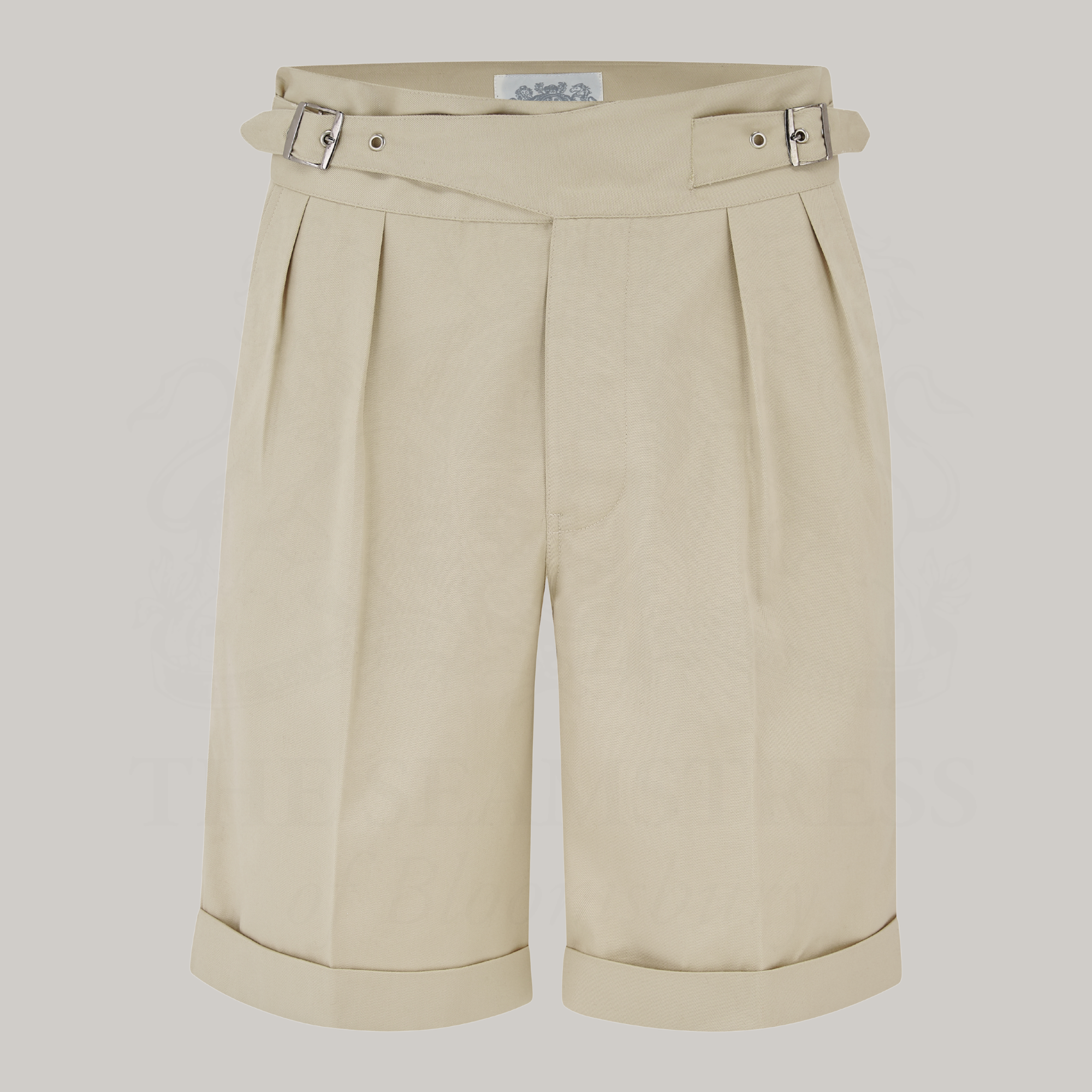 Men's 1940s Gurkha Shorts in Stone