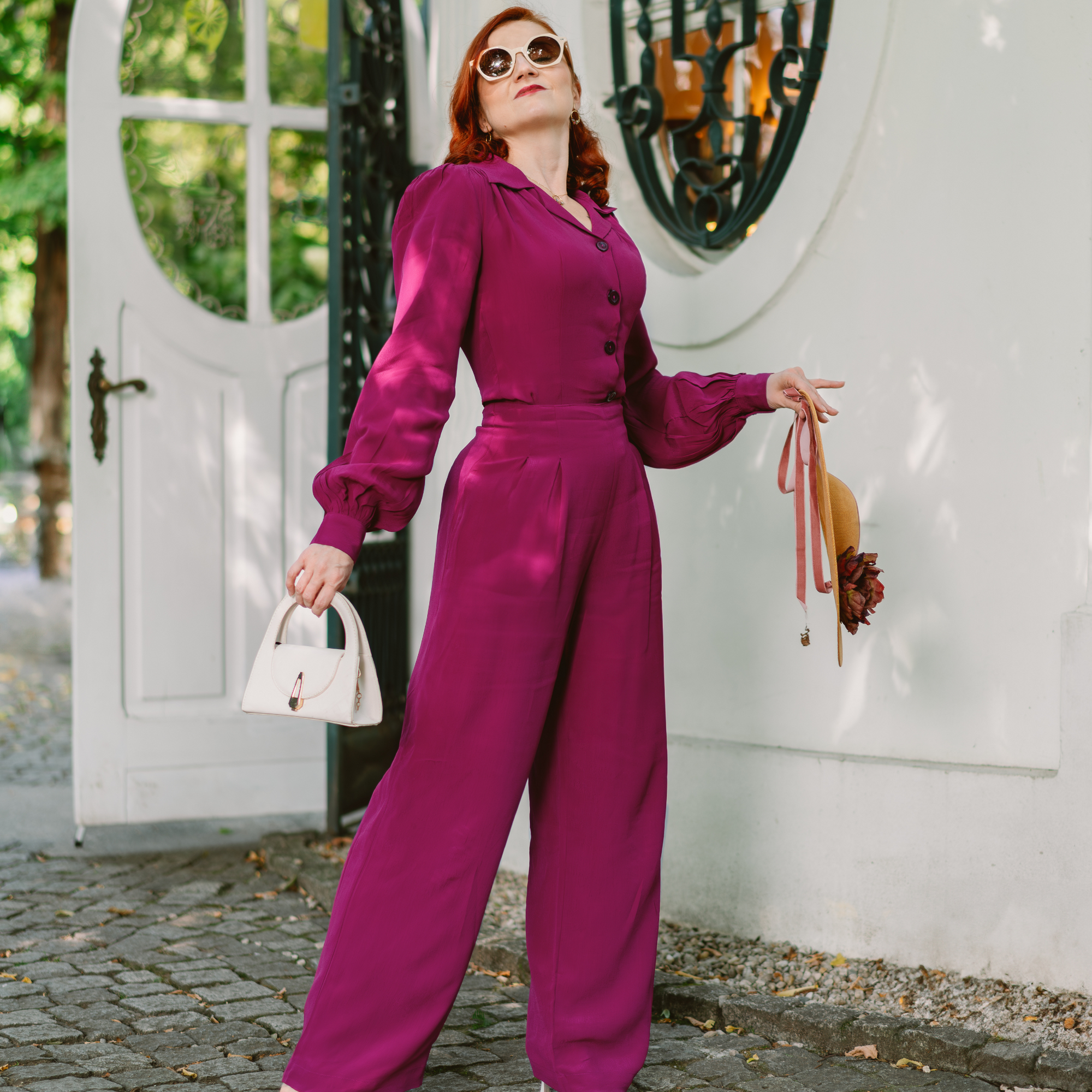 Audrey Trousers in Mulberry