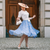 Isabelle Skirt in Palace Pansy