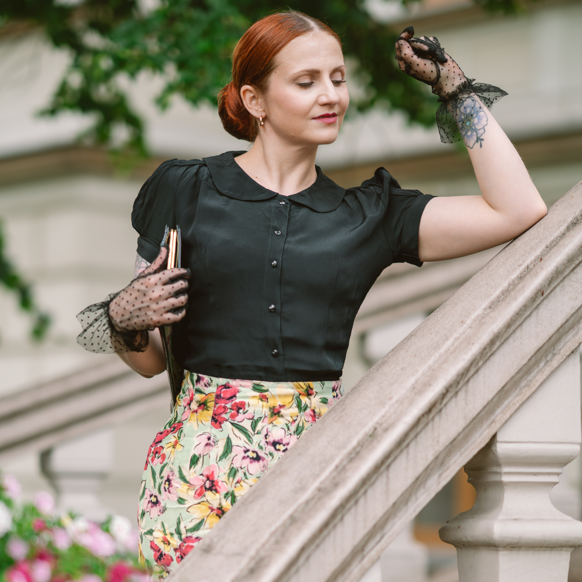 Jive Blouse in Liquorice Black