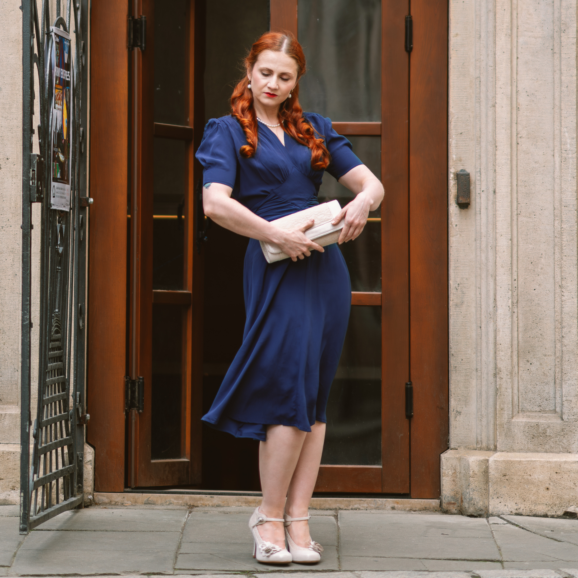 Ruby Dress in French Navy