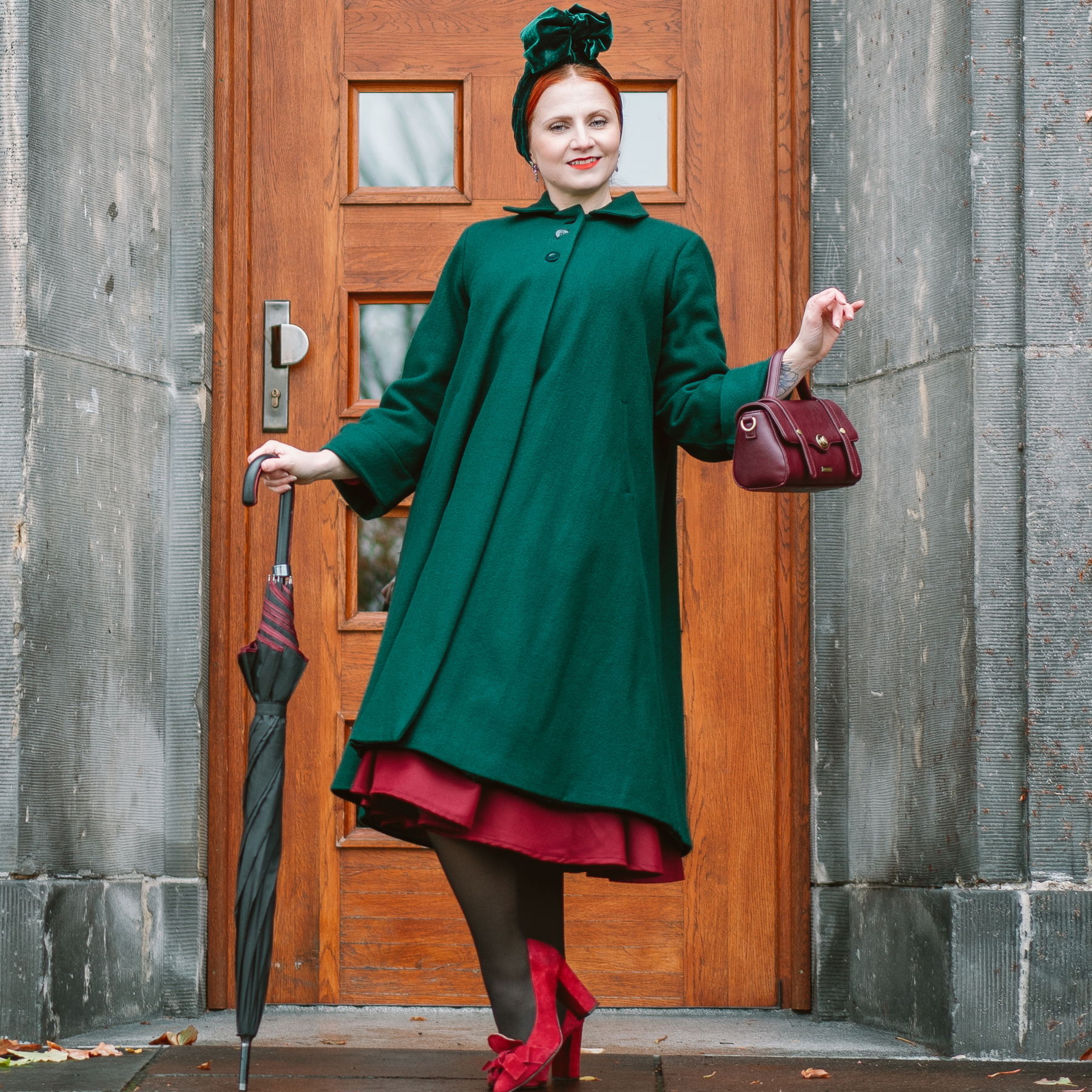Bloomsbury Coat Serpentine Green Vienne Silk Suiting main image 0