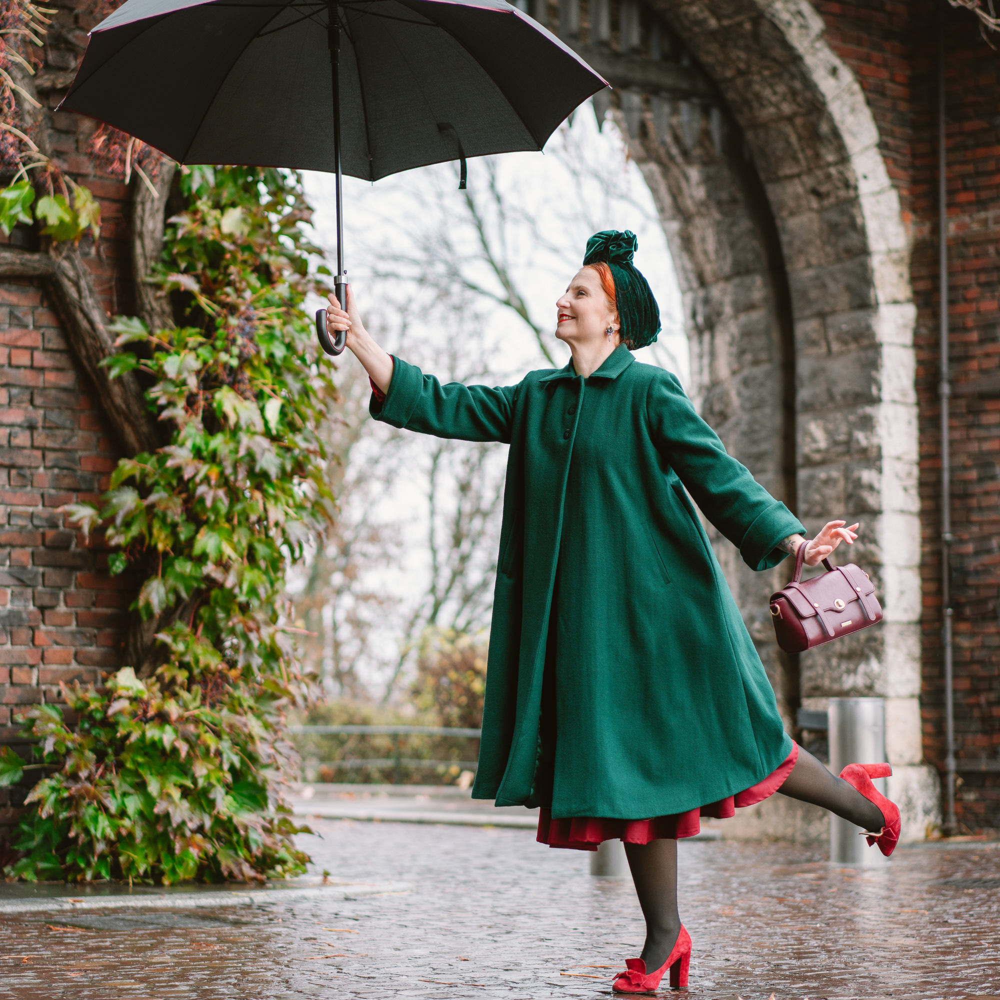 43" Swing Coat in Green