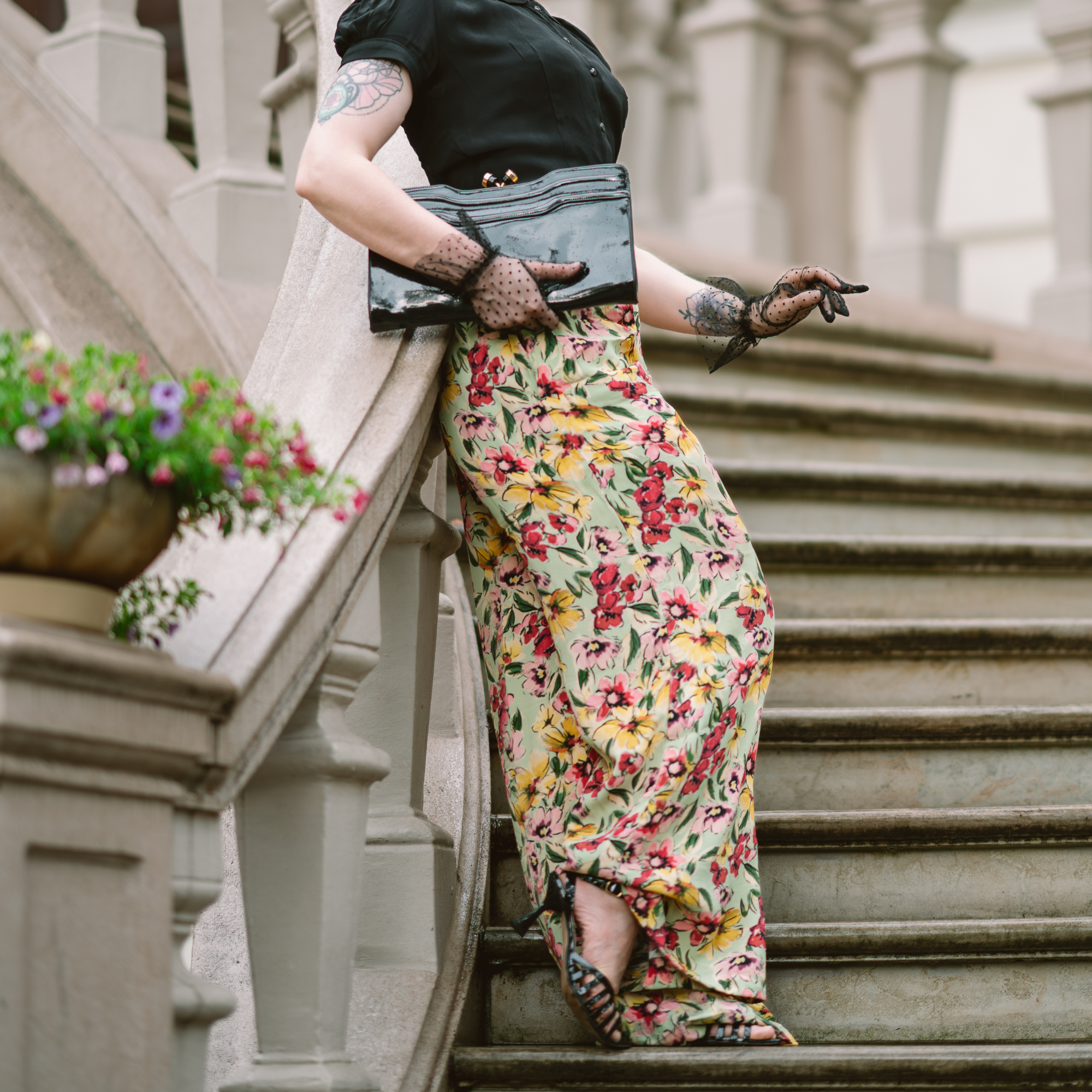 Vivien Swing Trousers in Wildflower