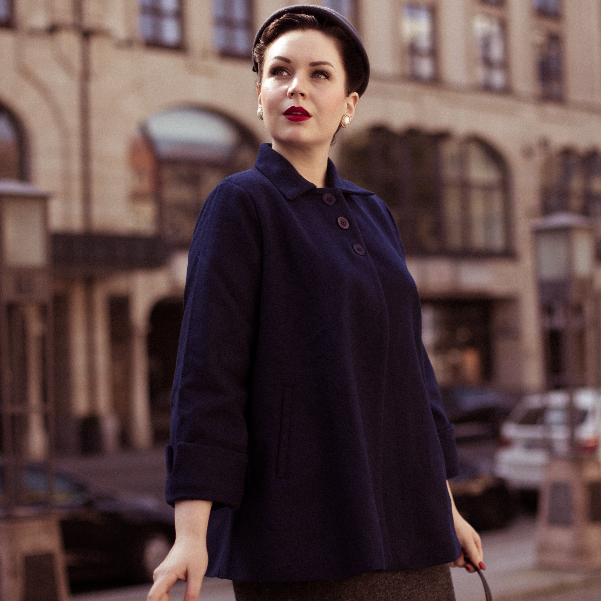 Swing Jacket Navy Authentic 1940s Vintage Style Clothing The