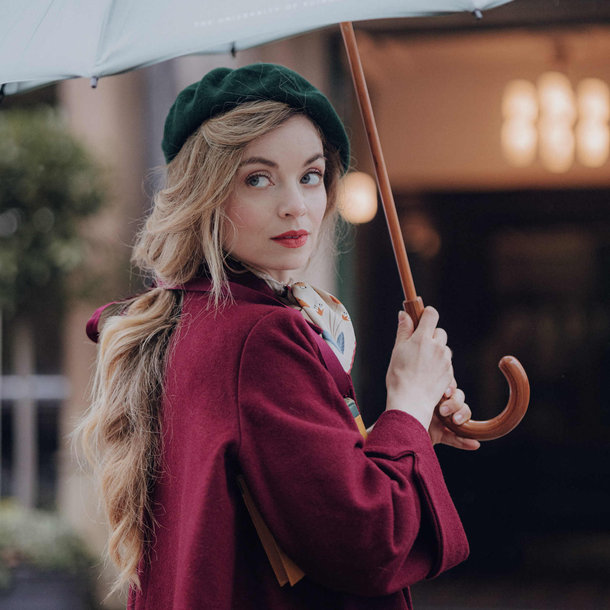 Swing Jacket in Wine