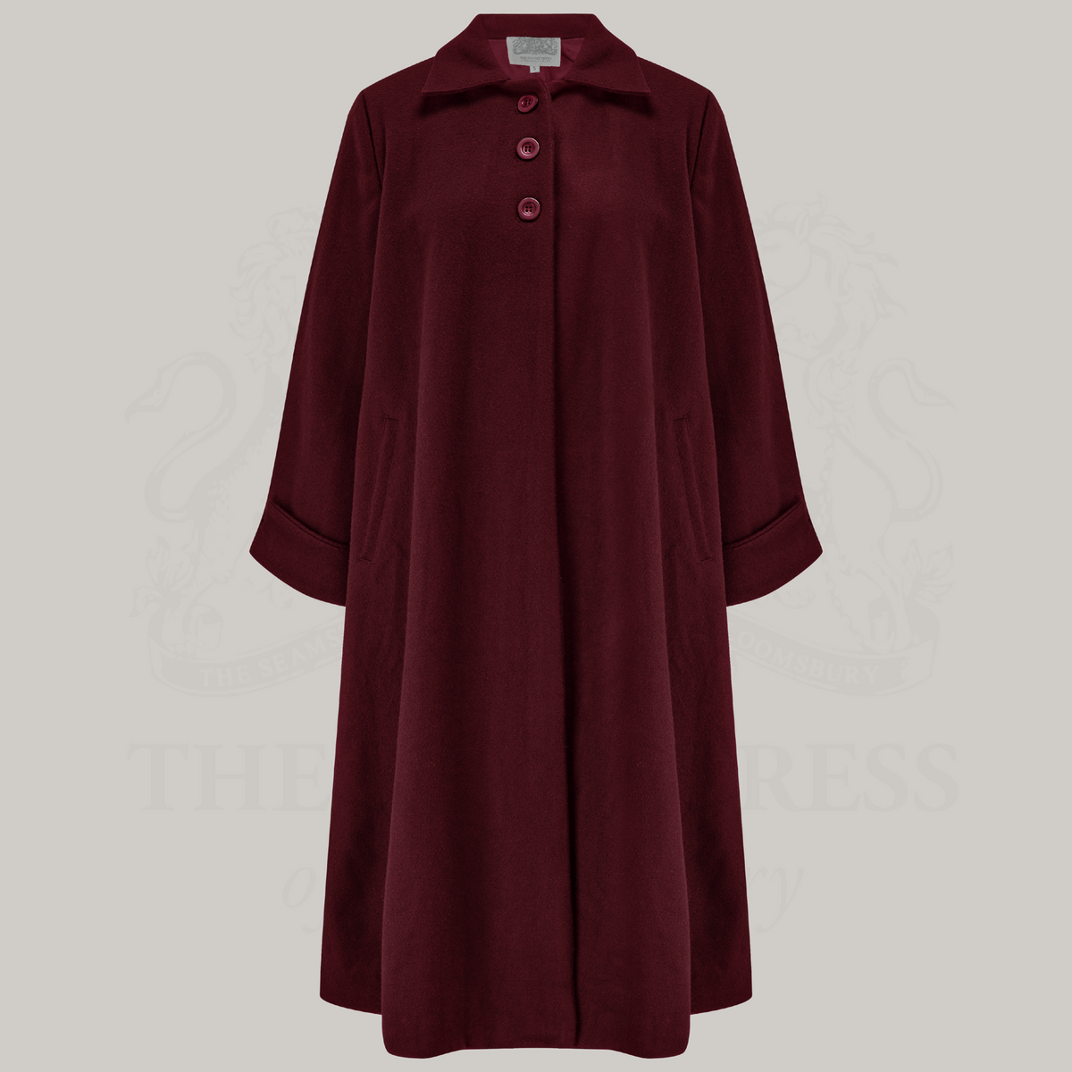 43&quot; Swing Coat in Wine