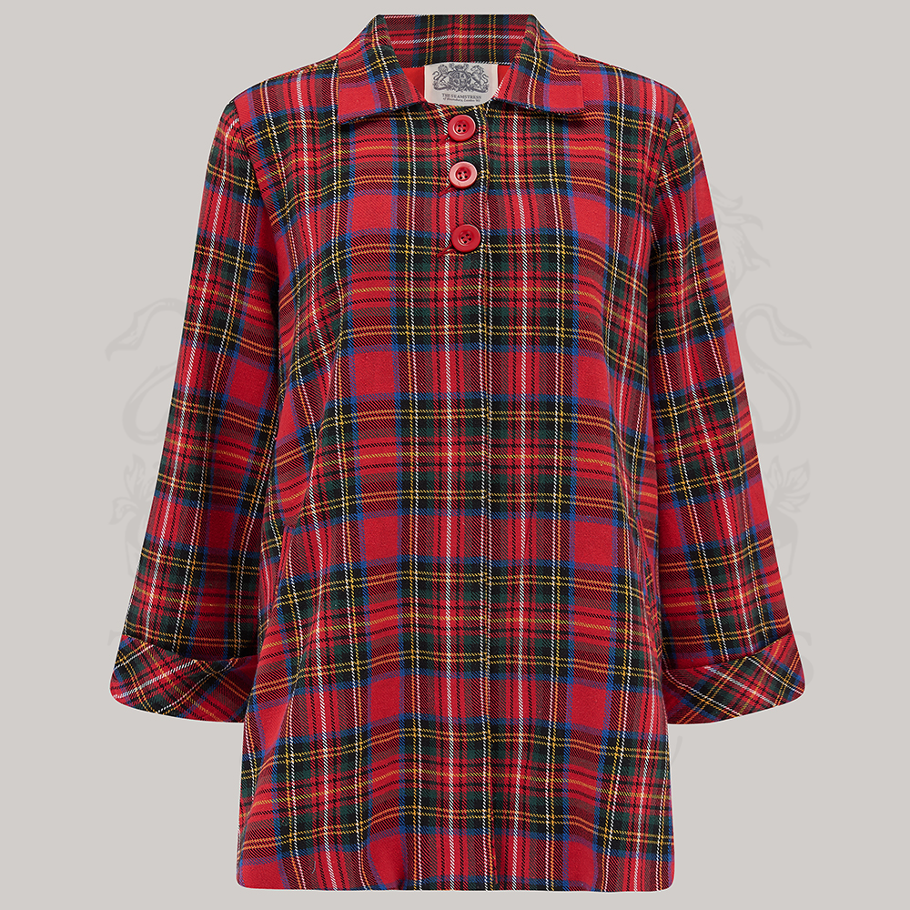 Classic Tartan Coating - Red — Fabric Deluxe