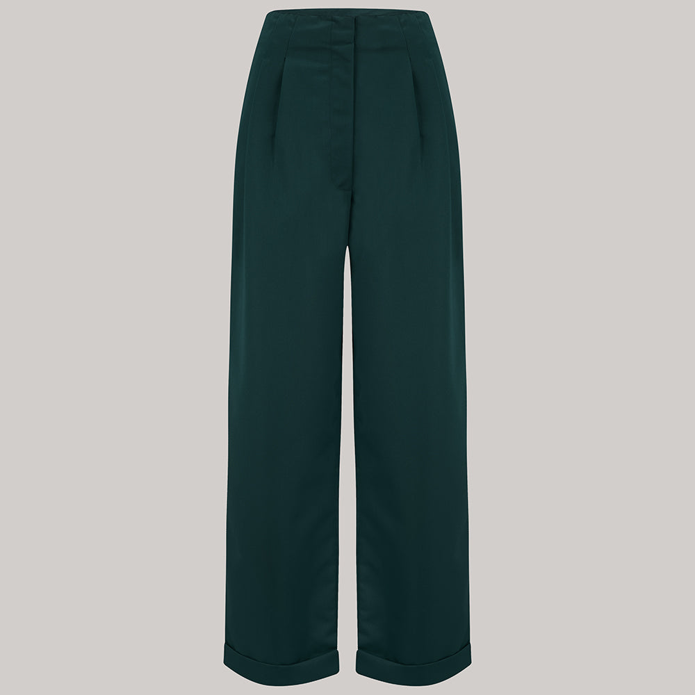 Tailored Audrey Trousers in Green