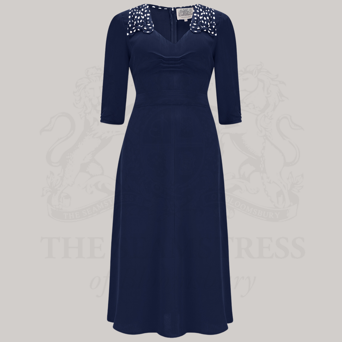 Veronica Dress in French Navy