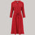 Violet Dress in Red Ditzy Dot