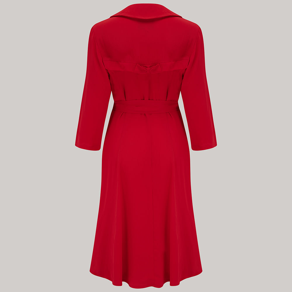 Violet Dress in Lipstick Red