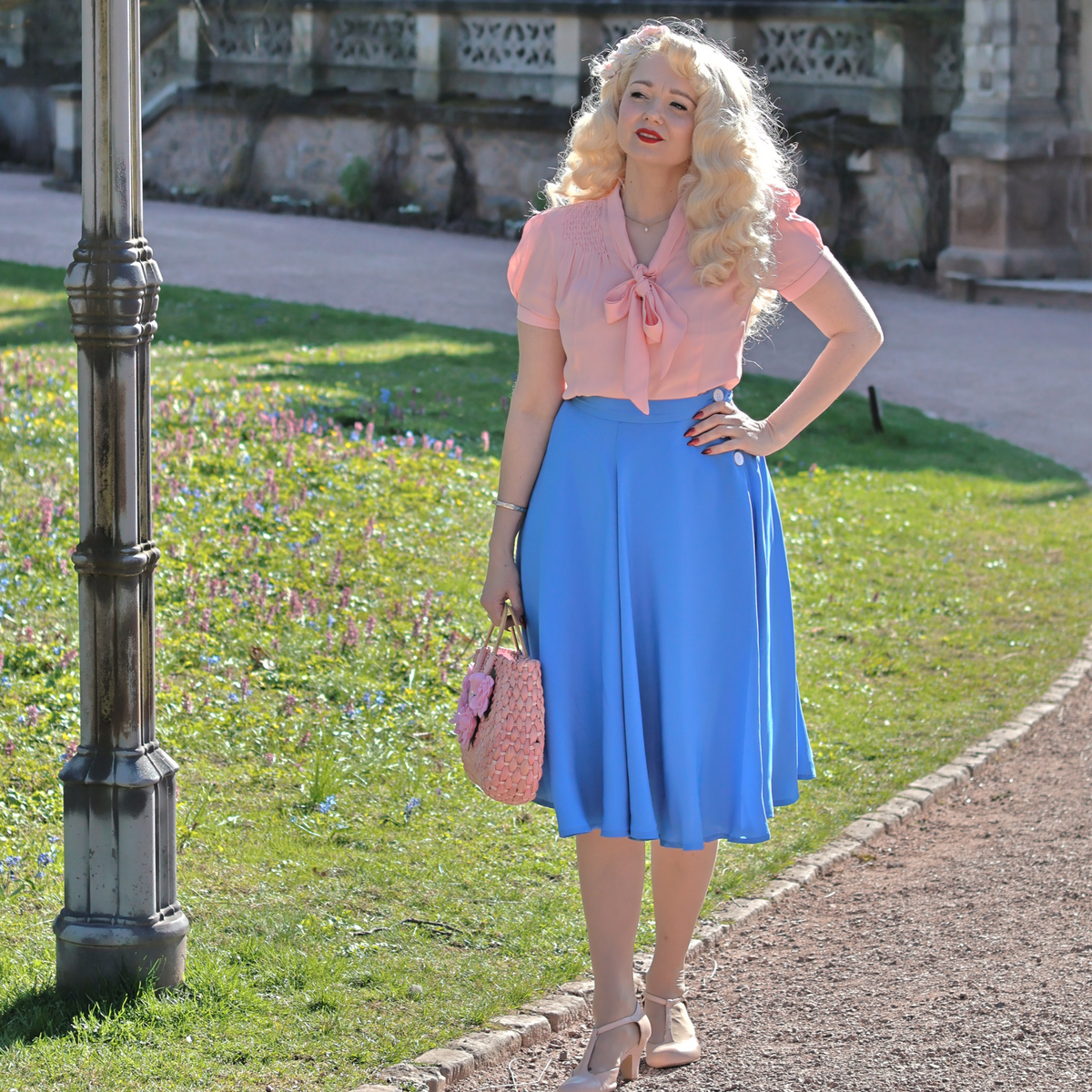 Isabelle Skirt in Palace Blue