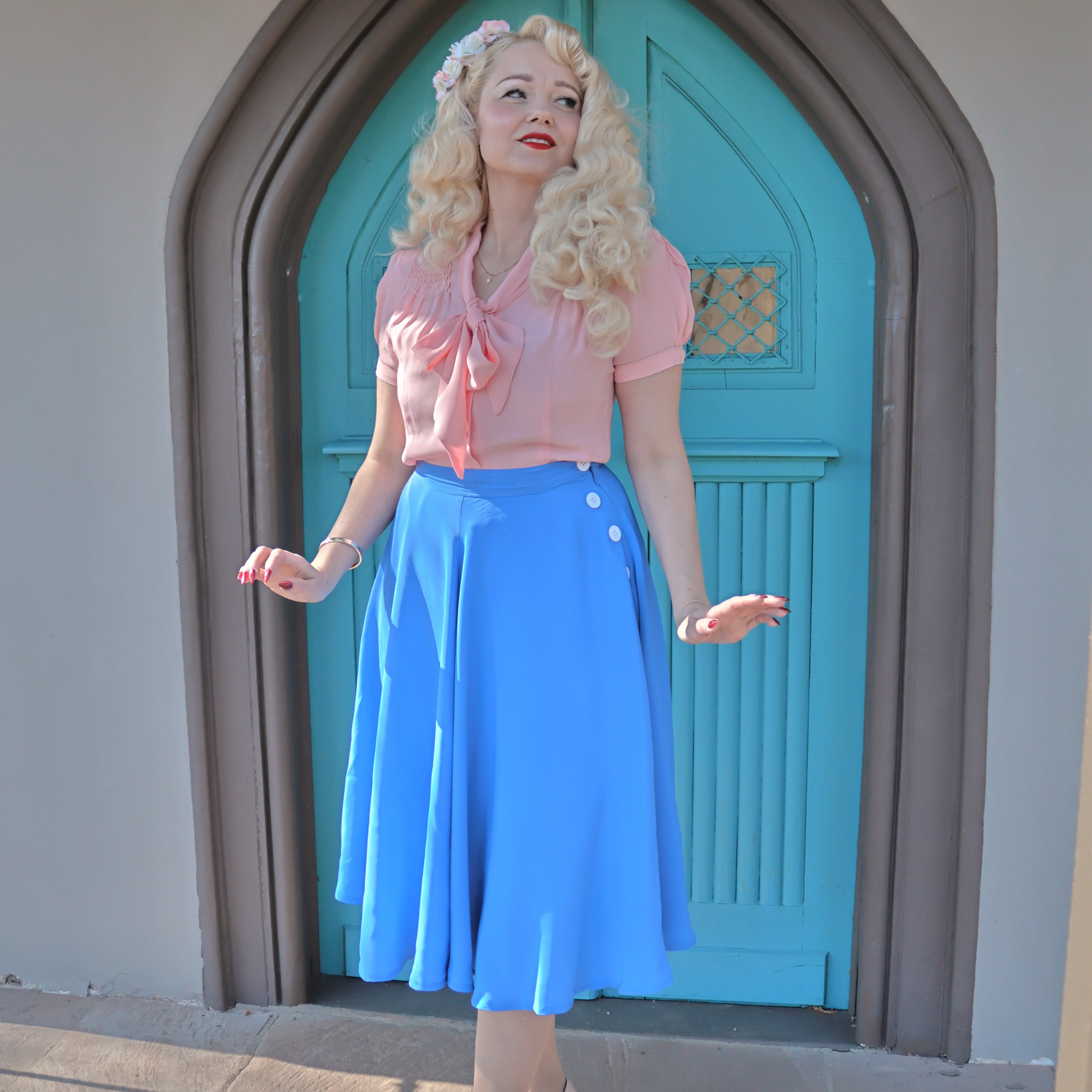 Isabelle Skirt in Palace Blue