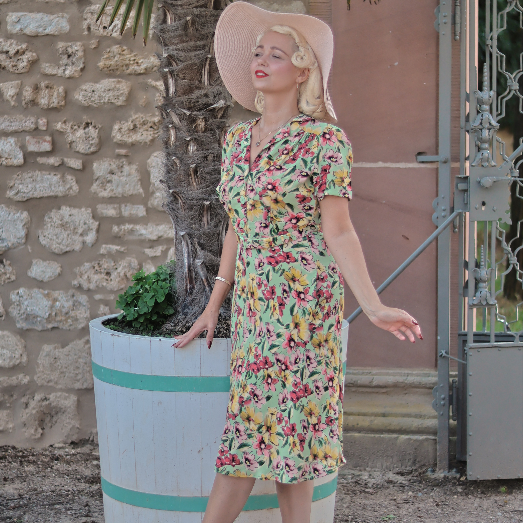 Lisa Shirtwaister Dress in Wildflower
