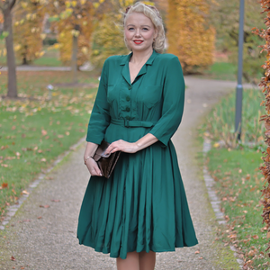 Lucille Dress in Hampton Green | 1940s Style Shirtwaist Dress - The Seamstress of Bloomsbury Lucille Dress in Hampton Green | 1940s Style Shirtwaist Dress - The Seamstress of Bloomsbury