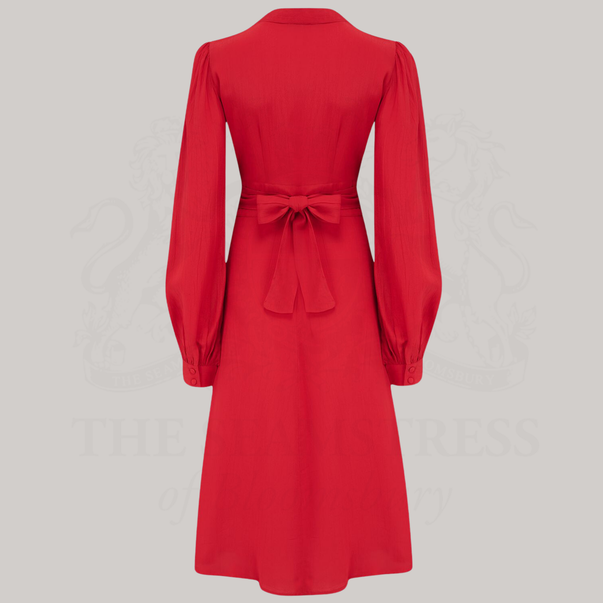 Ava Dress in Lipstick Red