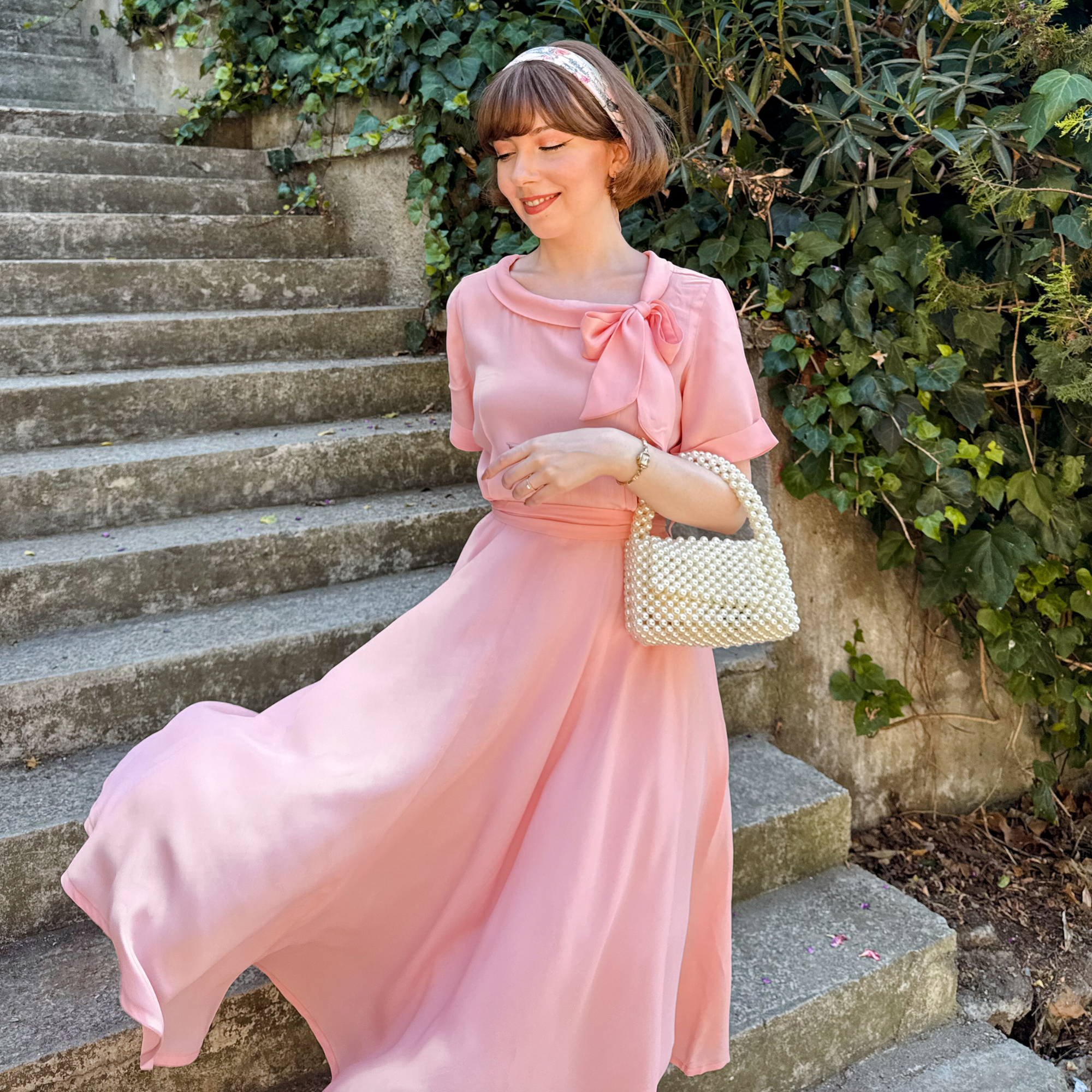 Cindy Dress in Blossom Pink