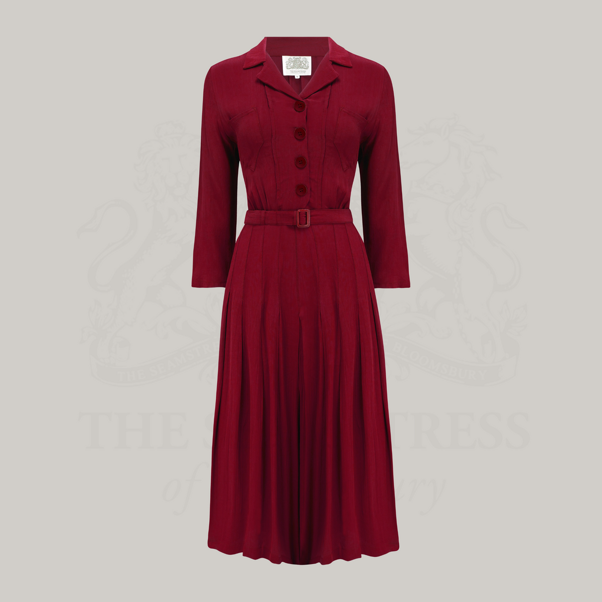 Lucille Shirtwaister Dress in Windsor Wine