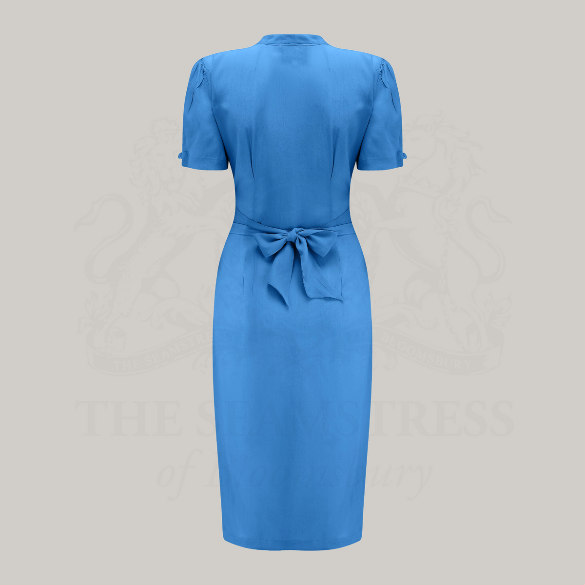 Mabel Waterfall Dress in Palace Blue