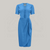 Mabel Waterfall Dress in Palace Blue