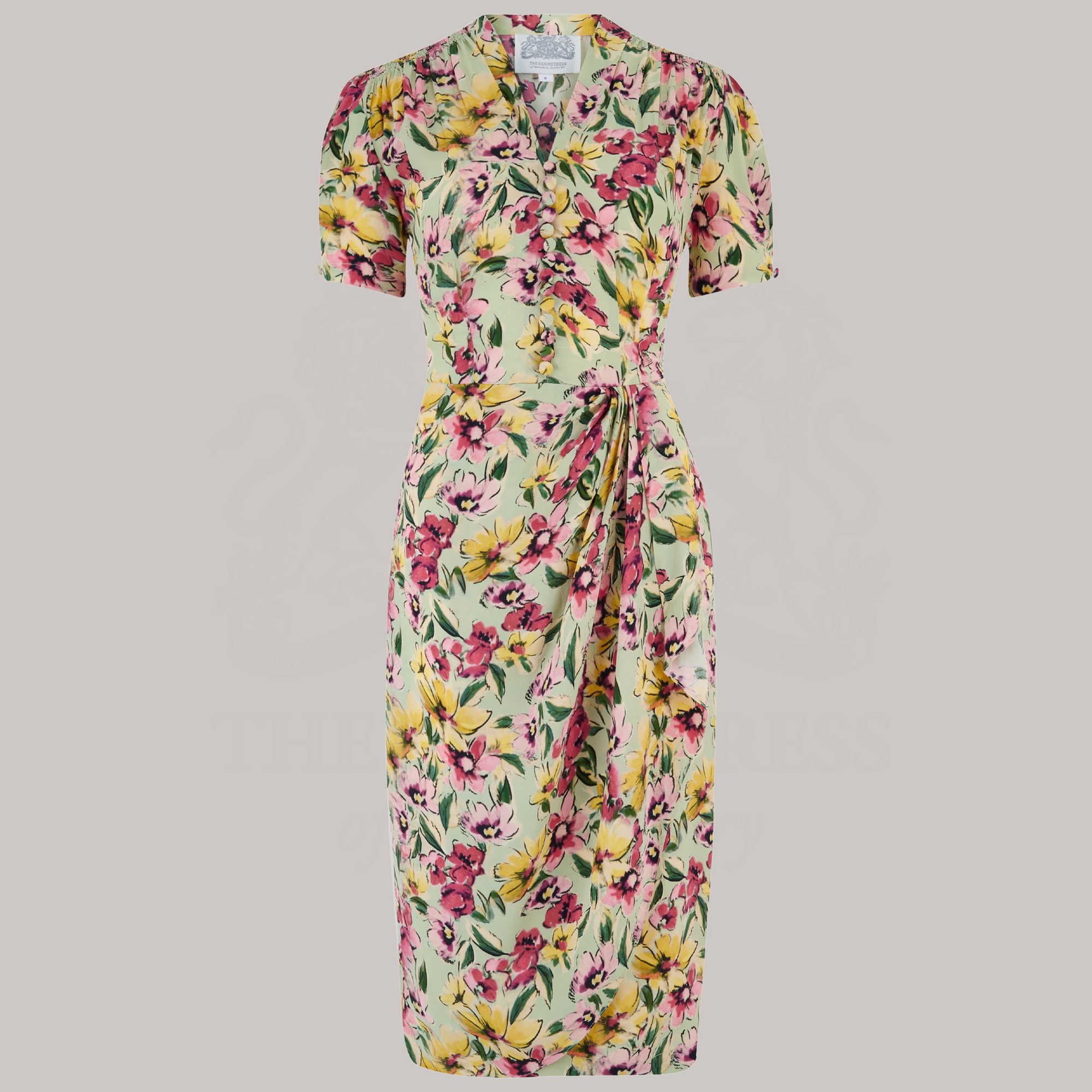 Mabel Waterfall Dress in Wildflower