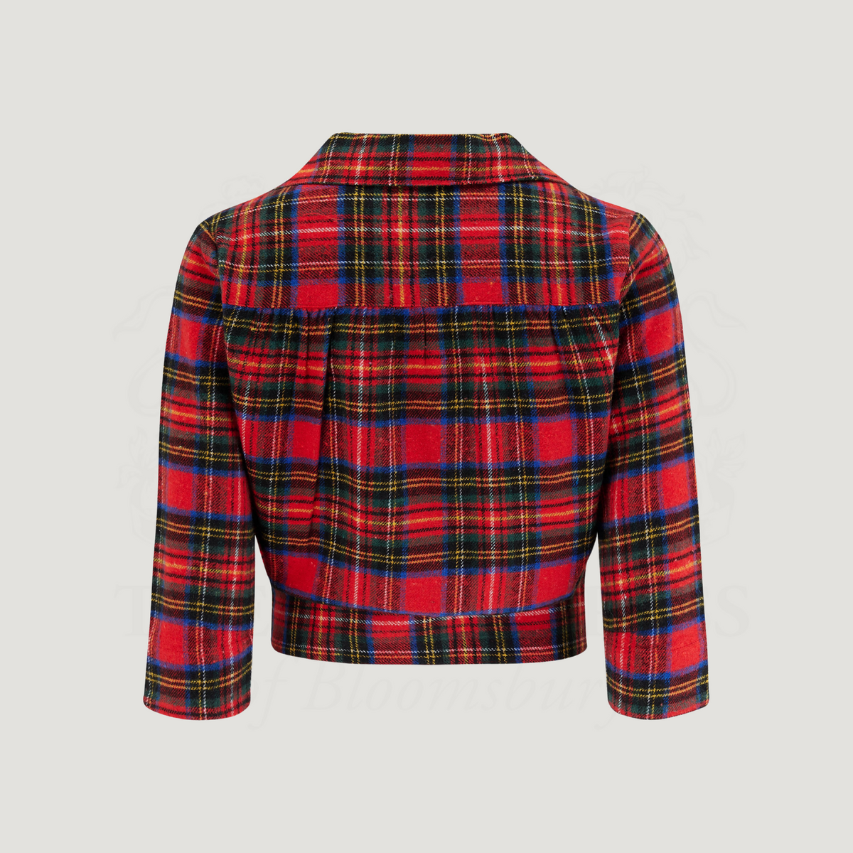 Marion Blouse in Red Plaid Tartan