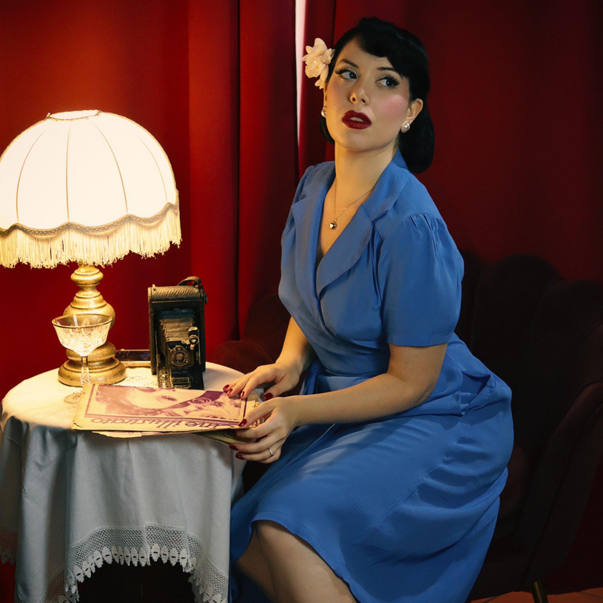 Peggy Wrap Dress in Mustard