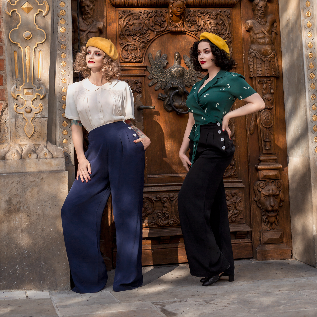 Audrey Trousers in French Navy