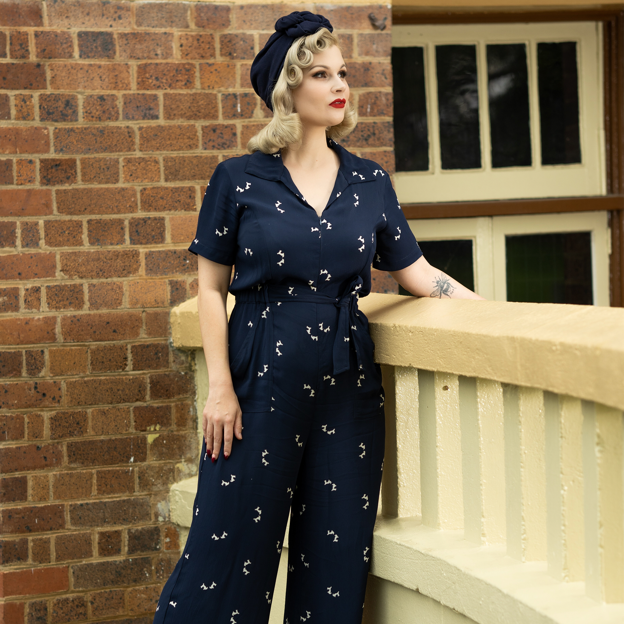 40s store style jumpsuit