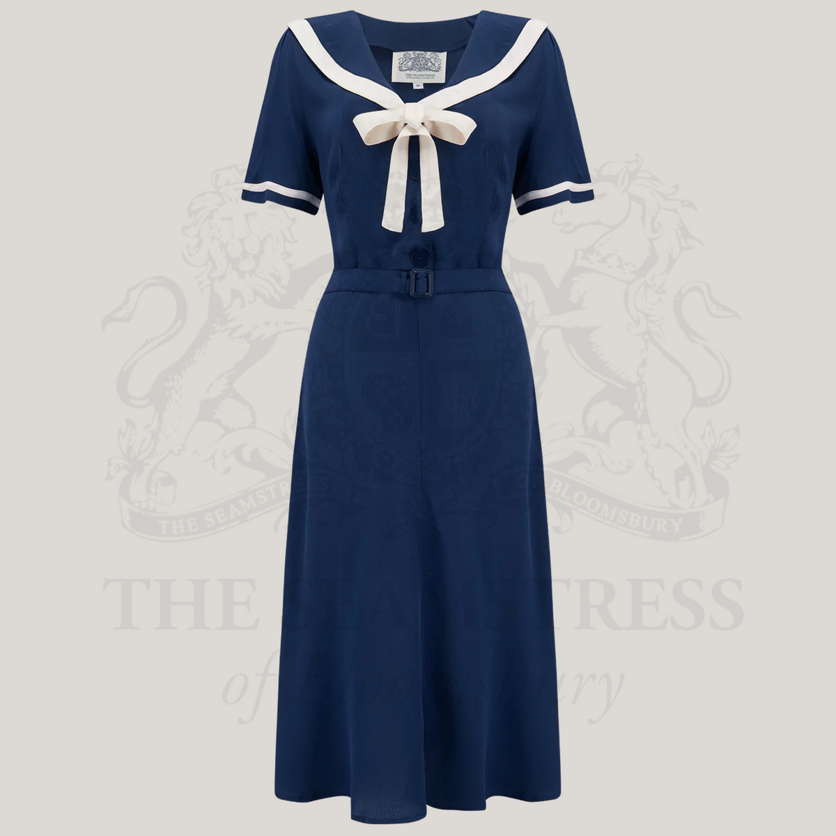 Patti Sailor Dress in French Navy