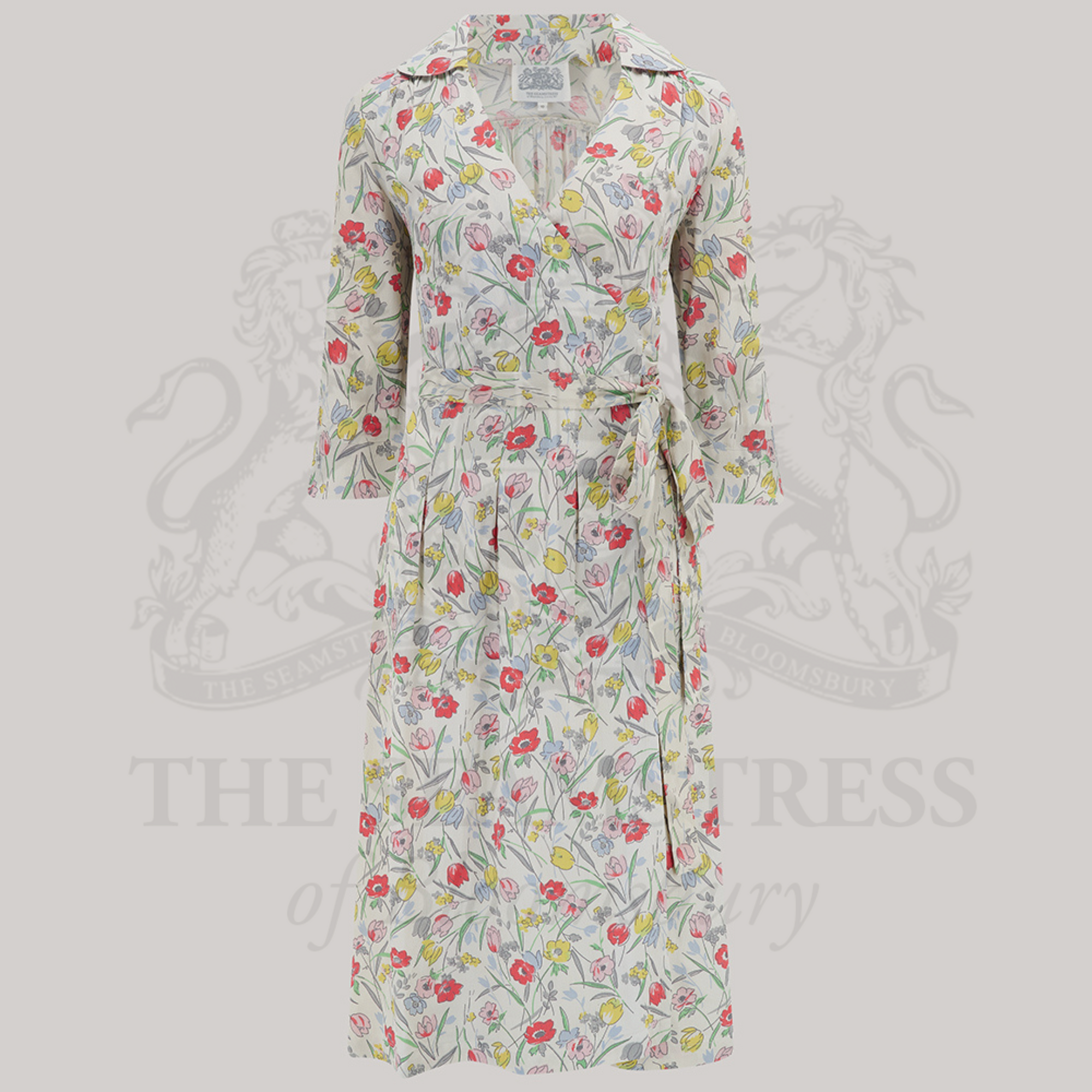 Vintage inspired wrap dress hotsell